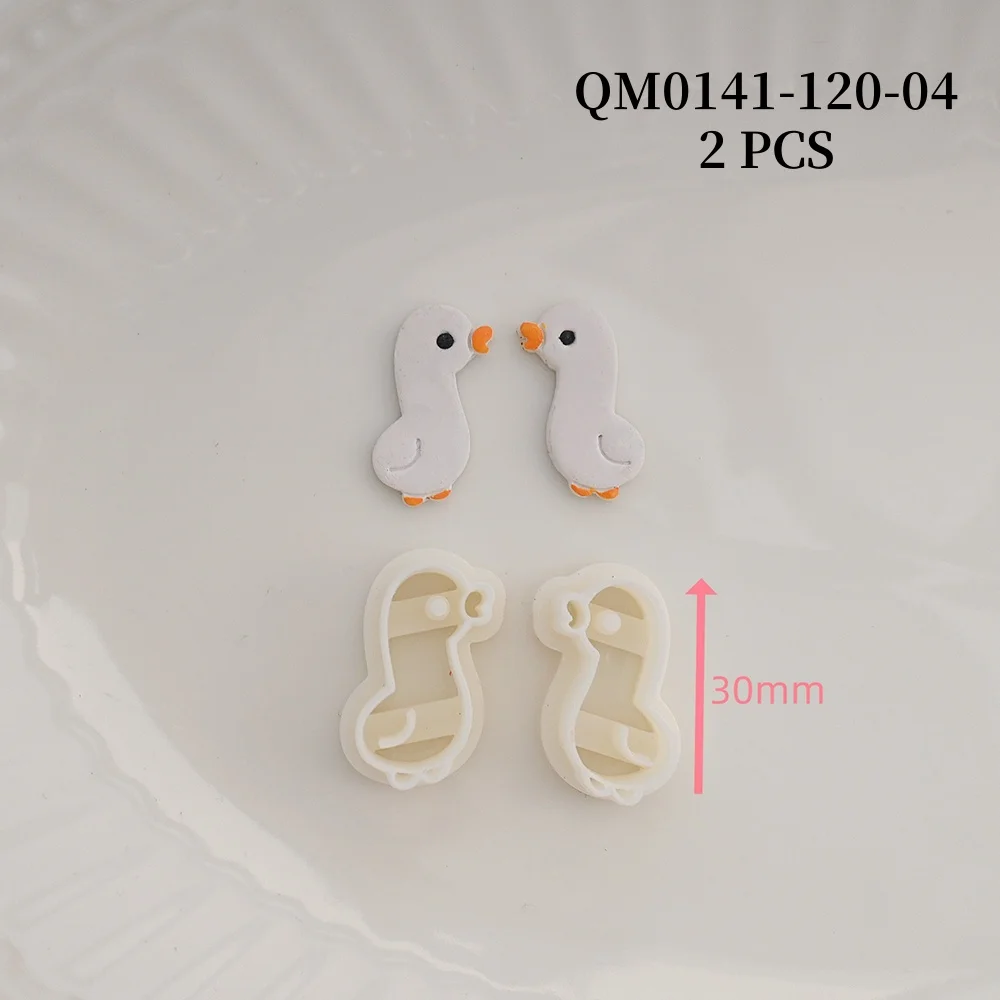 Kaninchen/Schaf/Ente/Bär Polymer Clay Schneider Cartoon Tier Keramik Keramik Ton DIY Ohrring Schmuck Anhänger Form, der Werkzeuge – Detail 5