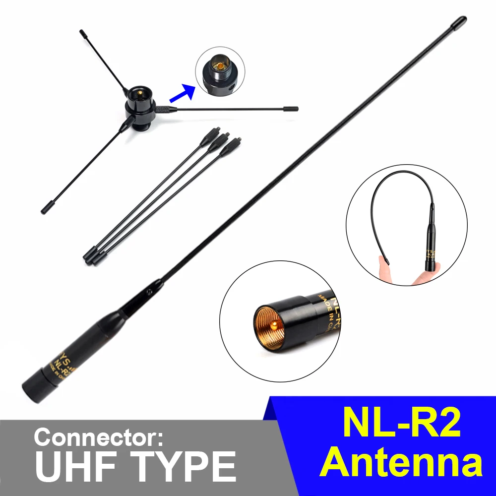 VHF／UHF ANTENNA Flexible VHF UHF 144/430MHz Dual Band Whip Antenna Ground Plane