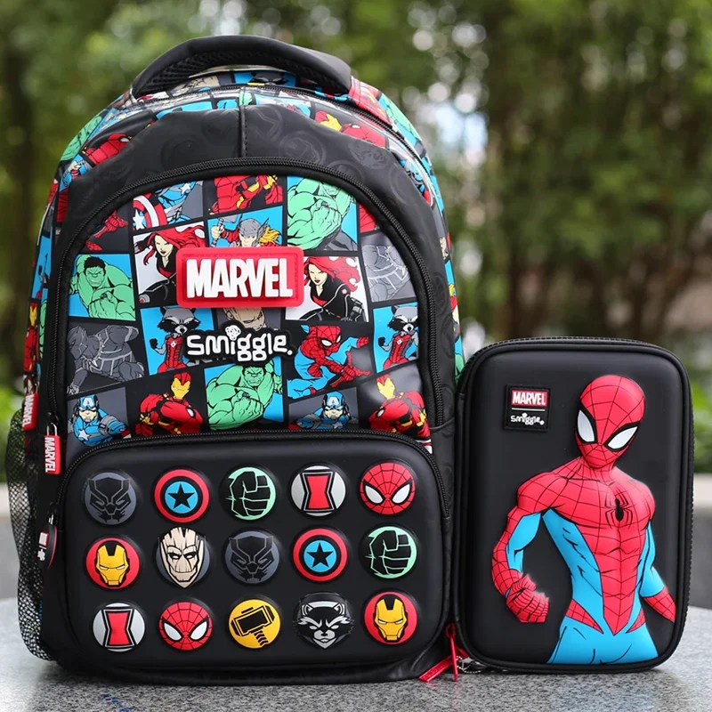 New Marvel Smiggle School Bag Superhero Boys Backpack Iron