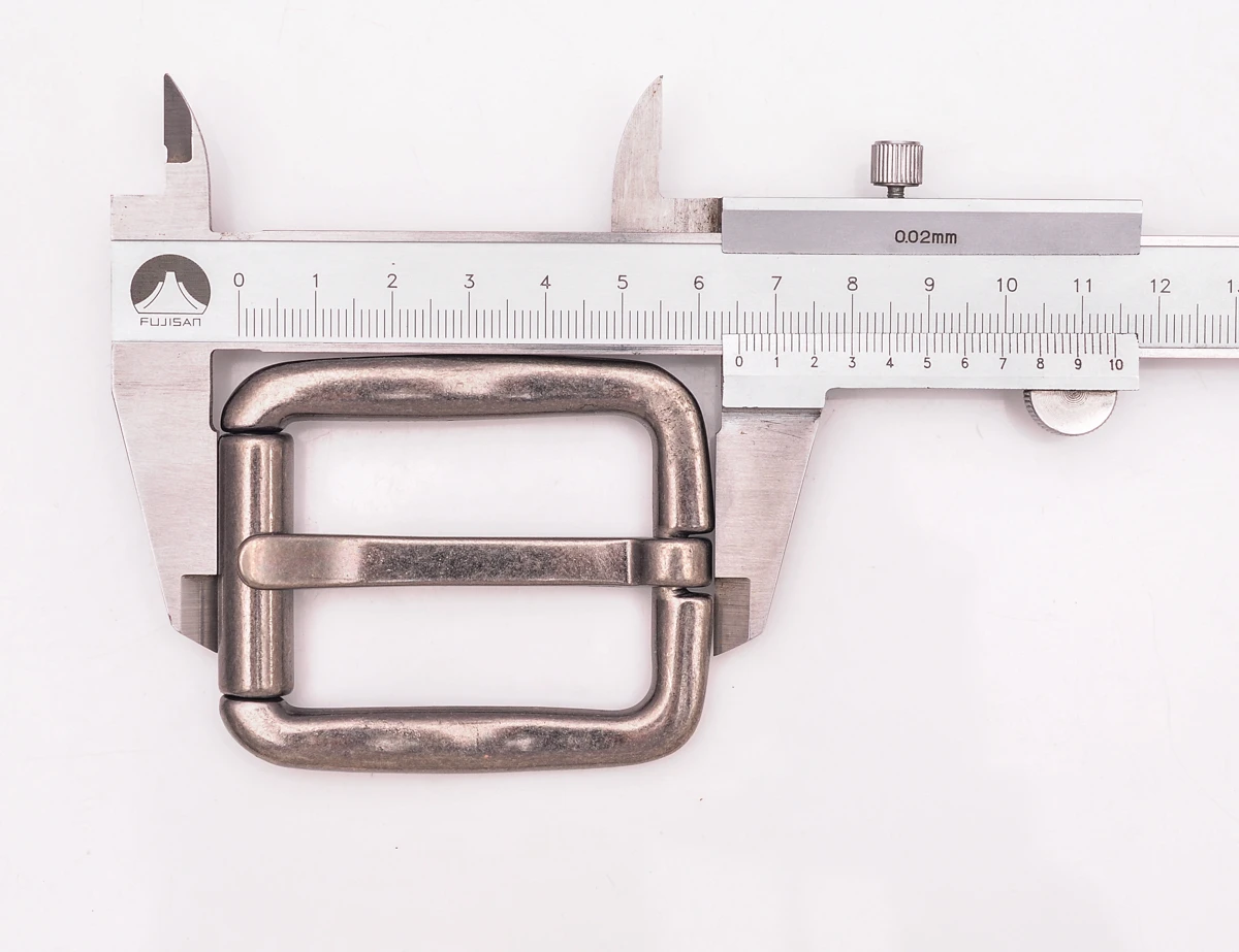1-1/2 "Qualität starkes Metall solide antike Siliver Männer Pin End Bar Schnalle Leder Craft Jeans Gürtels chnalle fit 39mm – Detail 10