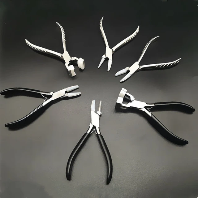 8 Pieces Jewelry Making Pliers Tool Kit, Needle Nose Pliers, Round Nose  Pliers, Nylon Jaw Pliers