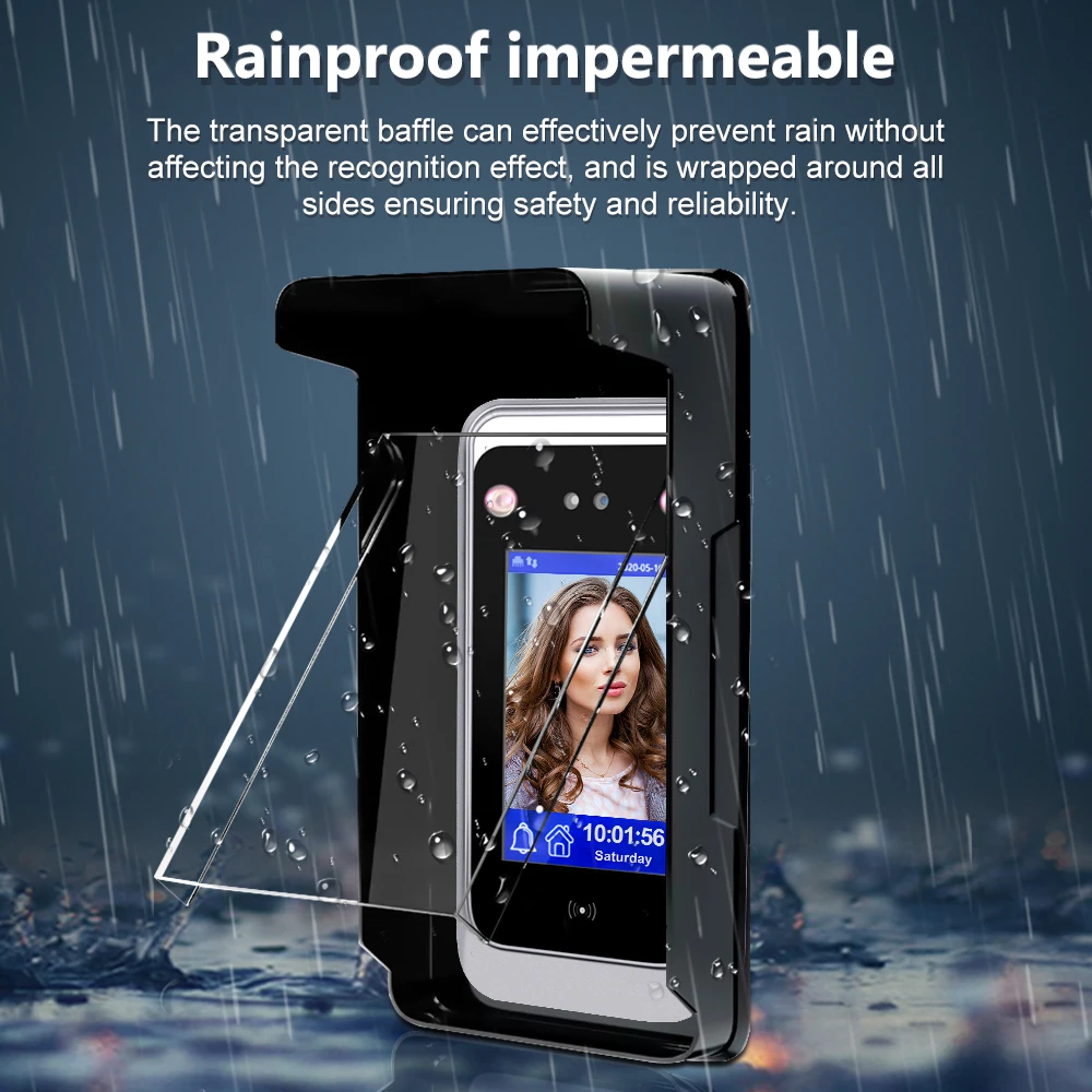 Kültéri rain-proof fedezze számára Dühroham vezérlő Rendszer facial Felismerés eszköz Port Házi telefon Eső védelem Vízhatlan esőköpény Napellenző