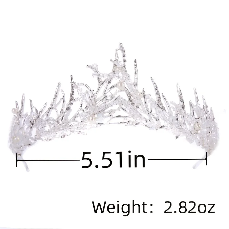 Baroque Crystal Pearl Tiaras And Crowns Rhinestone Prom Diadem Headband Party Wedding Bridal Hair Accessories Jewelry Crown Gift jewelry accessories jewelry set hair accessory hair headdress bridal headwear