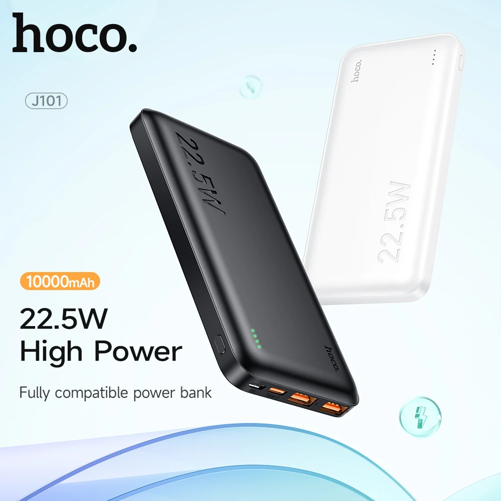 HOCO J101 22.5W 고속 충전 10000mAh 보조 배터리 (아이폰 16/15 P..
