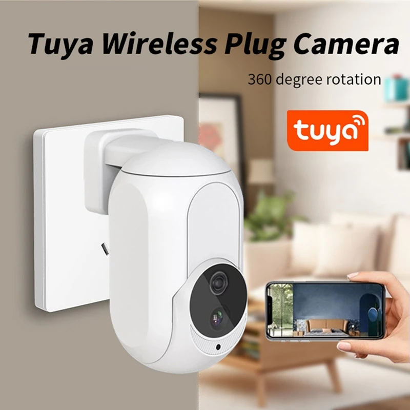 

Популярная беспроводная Wi-Fi камера Tuya, 2 МП, IP-камера, ночное видение, двухстороннее аудио, портативная Wi-Fi камера для домашней системы безопасности