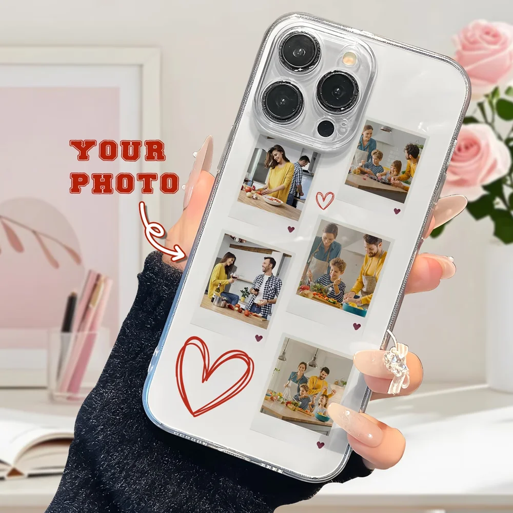 Customized Transparent TPU Phone Case with Personalized Photo Design