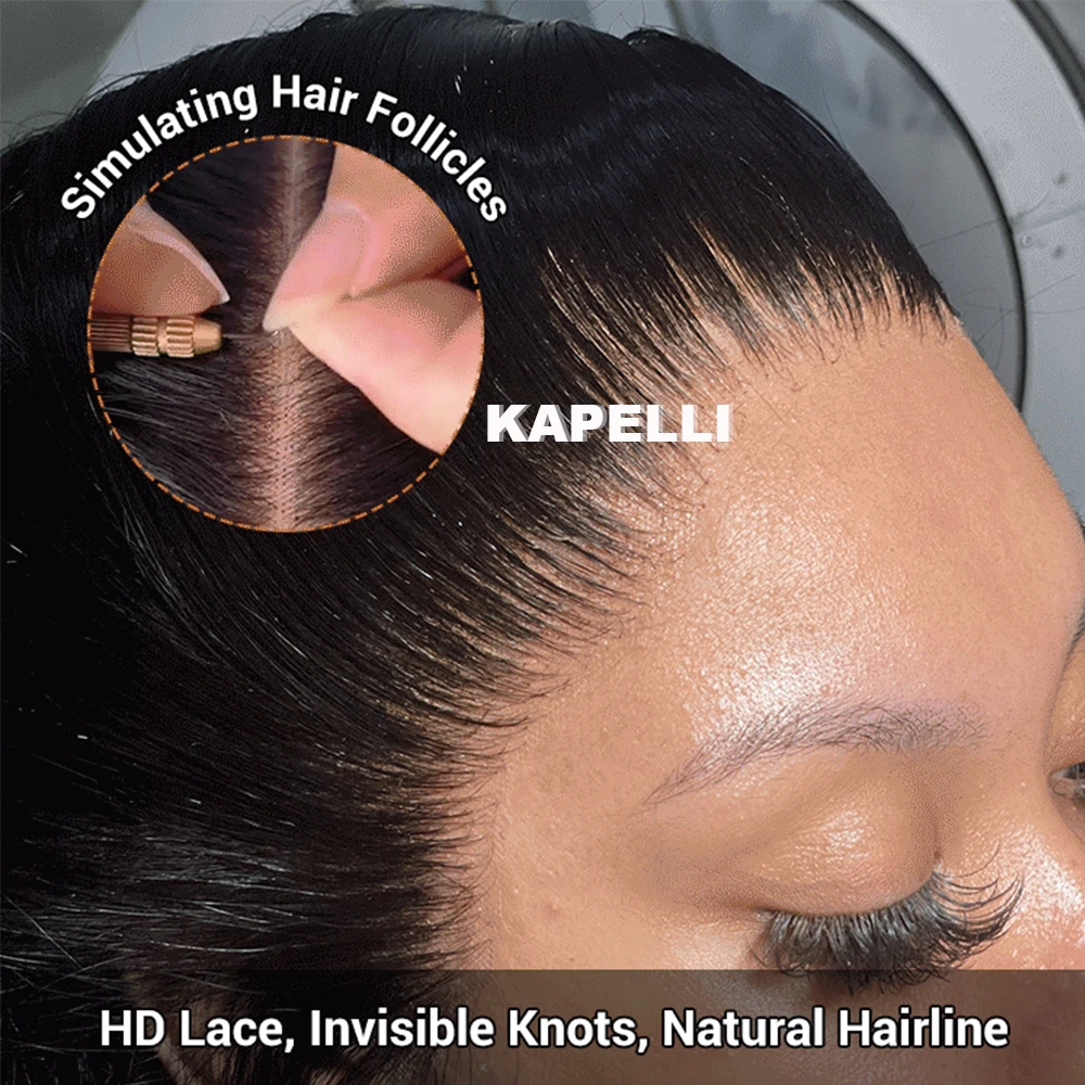 13x4 Transparent Lace Frontal Pre plucked Human Hair Natural Line 4x4 Lace Closure With Baby