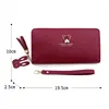 New Women Phone Bags Long Wallets Free Name Engraving Cute Card Holder Zipper Female Purse Minimalist Coin Pocket Women's Wallet 3