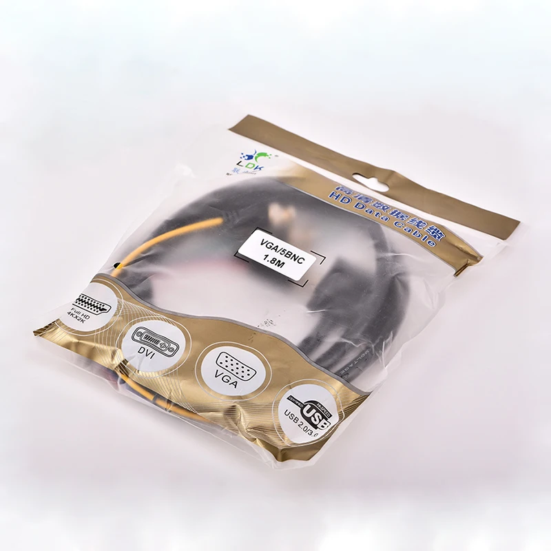 VGA to 5BNC Cable Convert RGBHV Big Screen Video Cord 10m 5m 3m 1.8m Video Graphics Array Male to BNC Line 1080P HD Cable vga cable adapter vga cable