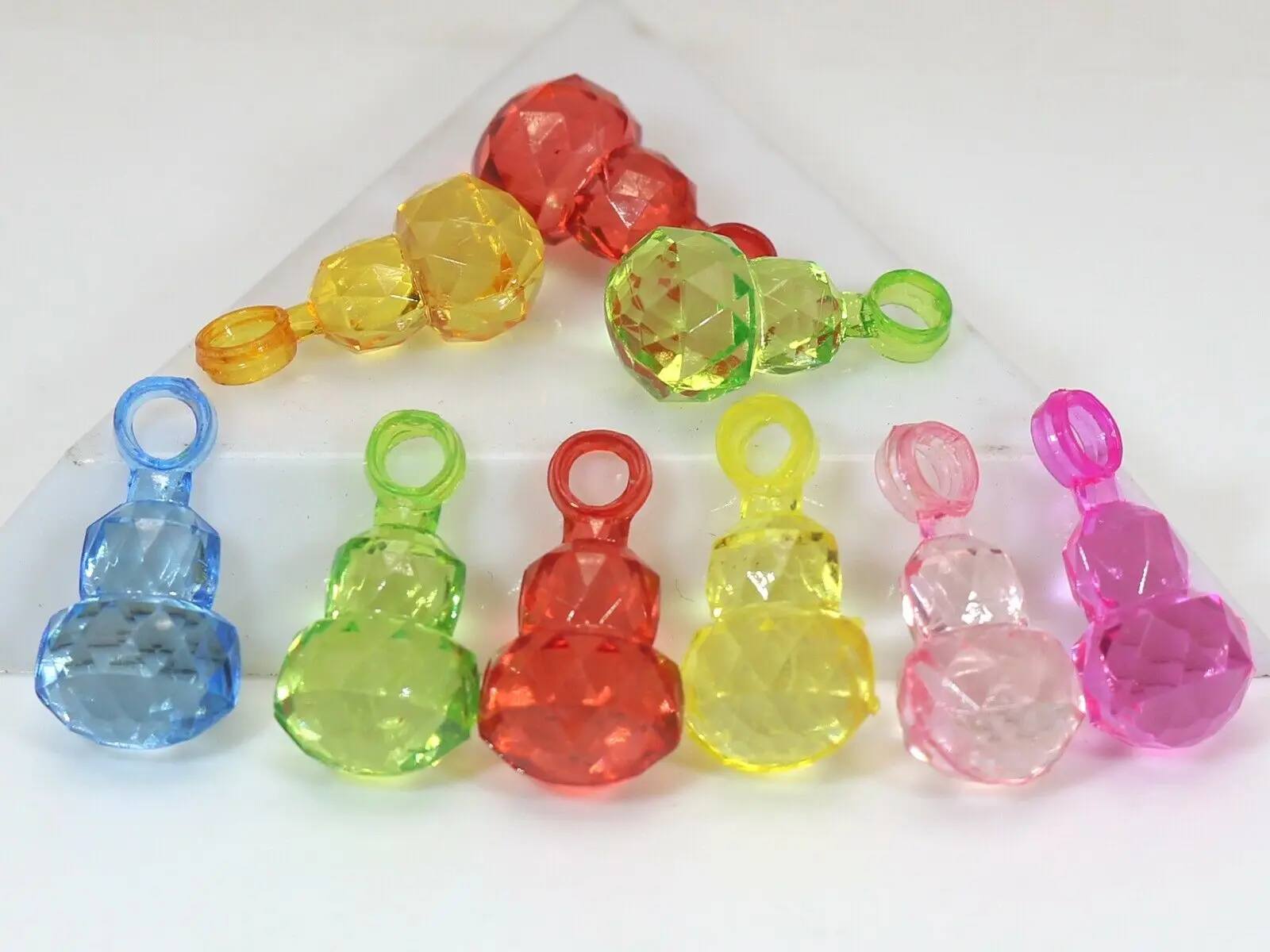Leaf Beads 50Pcs Green Glass - Crystal Leaf Pendant Charms For DIY Jewelry Making Crafts Glass Leaf Beads