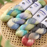 100g 270Meters Handmade Dyed Wool Yarn for DIY Knitting&Crocheting Sweater Scarf Gradient Color Cotton Wool Yarn 2