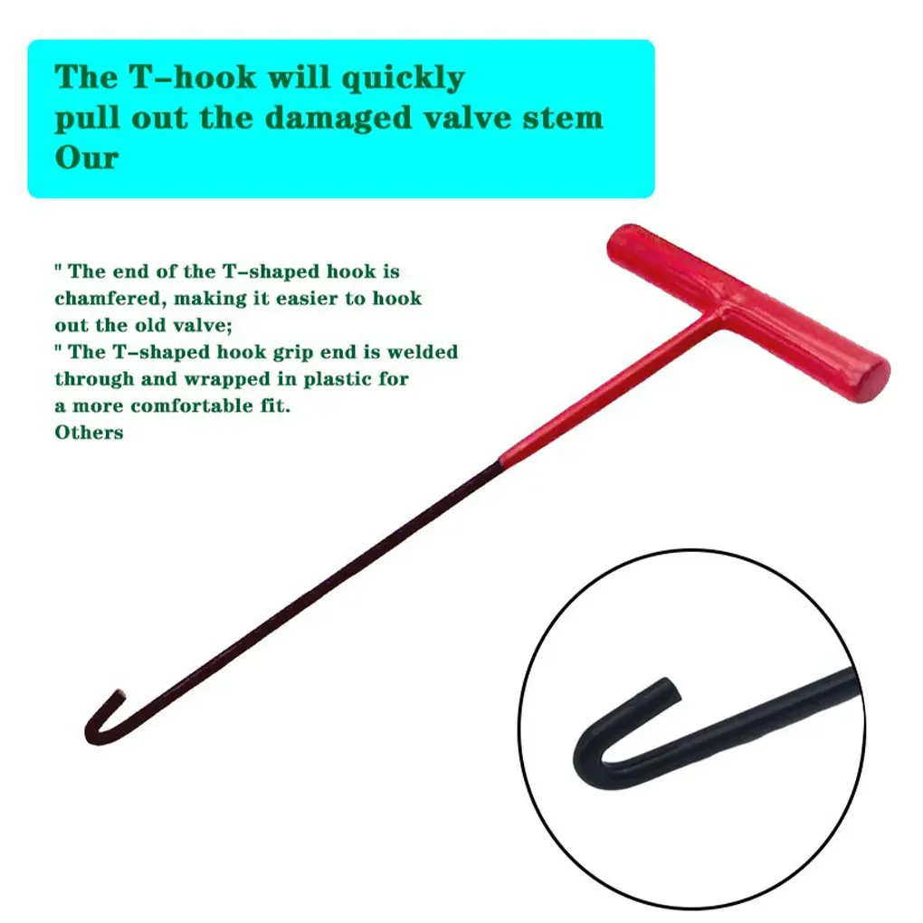 Quick Change Tire Valve Tool Kit Valve Stem Tire Valve Stem for TR413 Valve Replacement and Installation Tool Kit Car Motorcycle