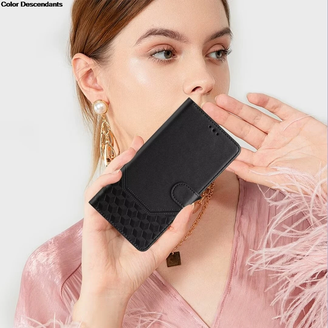 Premium Flip PU Leather Wallet Phone Case with Card Slot and Book Cover Design