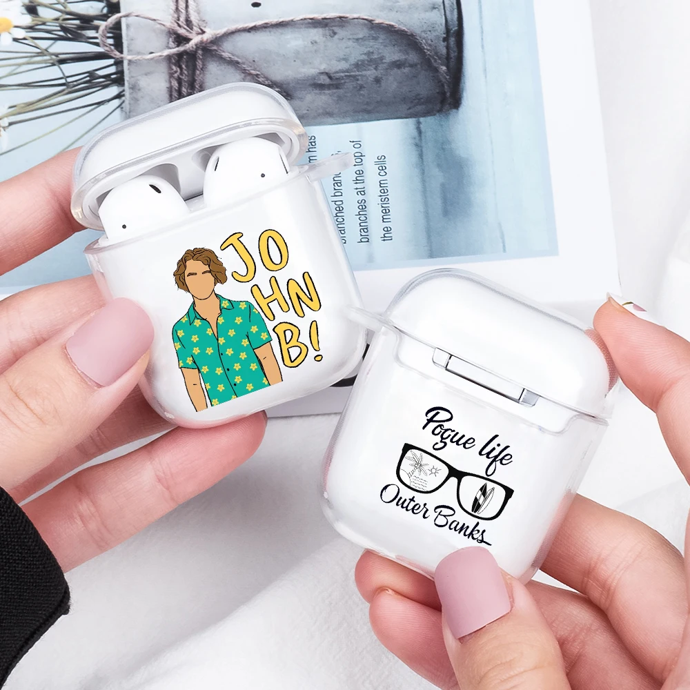 Outer Banks-Living The Pogue Life Case Per Airpods 2 1 3 Pro 2 Custodia Per Auricolari Bluetooth Wireless In Silicone Trasparente Cover Morbida Coque