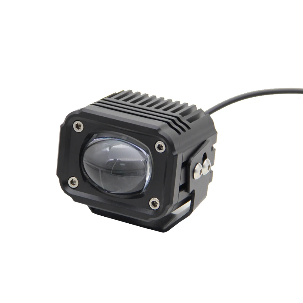 New Original 60W mini driving light laser gun for motorcycle Dual Color White Yellow led fog