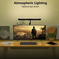 Led Desk Lamp with Clamp, Architect Desk Lamp for Home Office with Atmosphere Lighting, 24W Ultra Bright Auto Dimming Desk Light 2