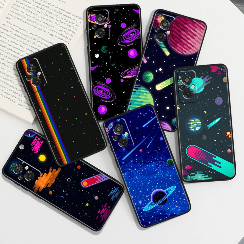 

Cosmic Planet For Xiaomi Redmi 12C 11A 11 10C 10X 9T 9C 9AT 9A 8A 7A S2 6A A1 Plus Black Soft TPU Phone Case