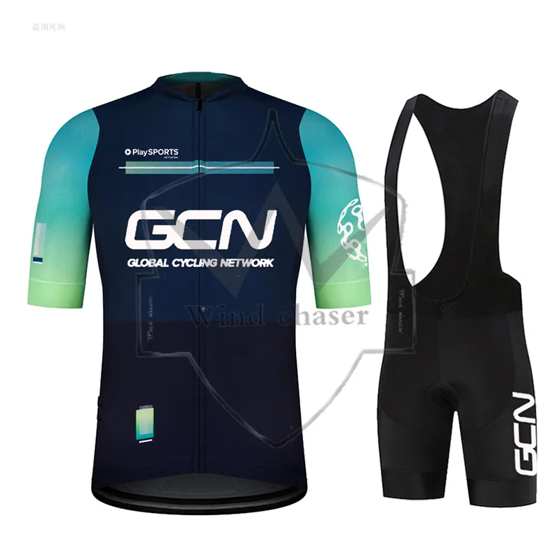 summer 2023 GCN Cycling Jersey Sets Men's Bicycle Short Sleeve Cycling