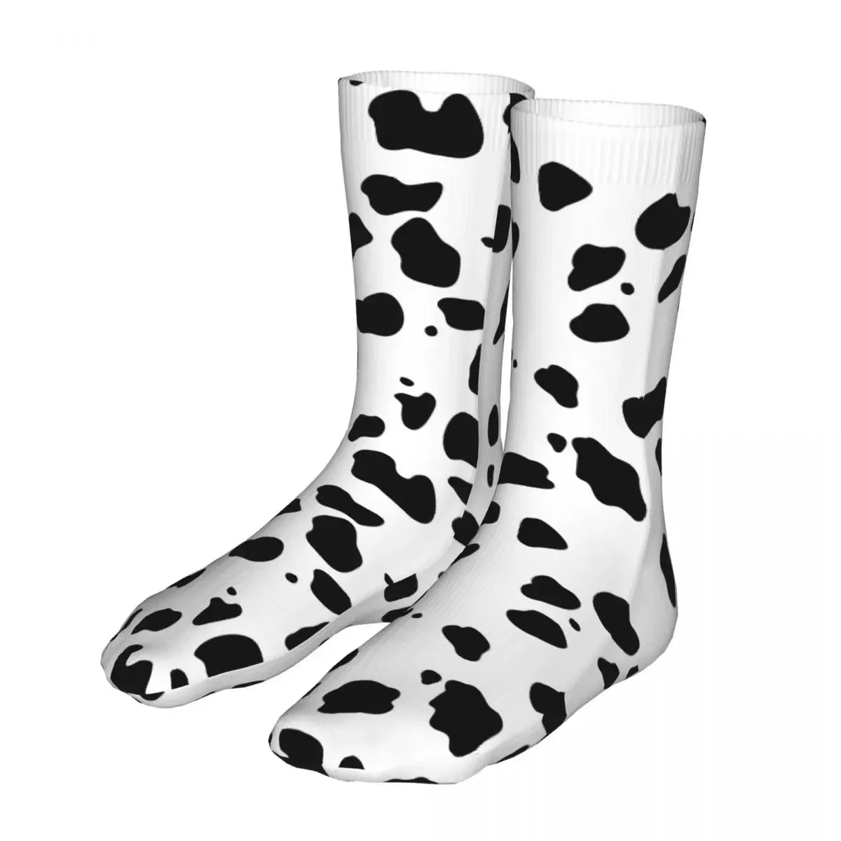 

Harajuku Dalmatian Spots Animal Texture Women Socks 2023 Men Dog Lover Bike Socks
