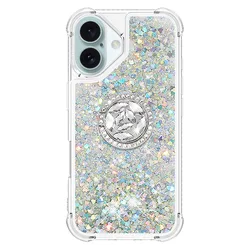 Gradient Glitter Quicksand Case with Anti - Fall Ring Holder Stand - Google Pixel 9 5G (YB0330)