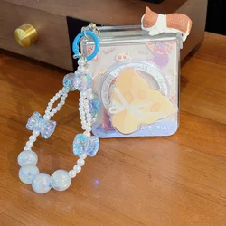 Cute 3D Kitten Phone Case with Magnetic Bracket and Rope Strap Pendant - Galaxy Z Flip5 (3in1)