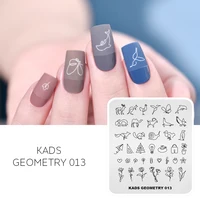 Nail Stamping Plate Line Stripe Pattern Design Nail Art Stamp Template Geometry Image DIY Nail Decoration Stencil Tools 1