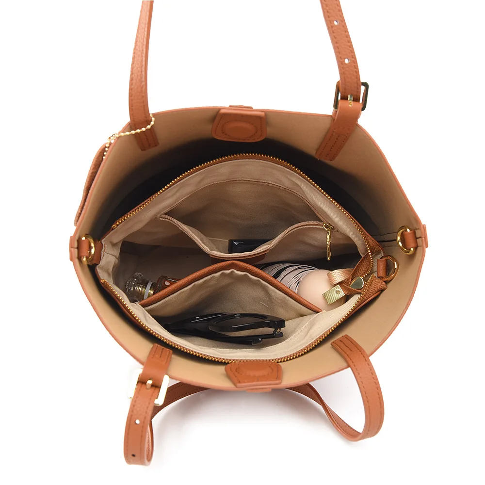 2025 Women Fashion Bucket Shoulder Bag New Design Luxury Handbags pu Leather Tote Bags Female Messenger Bag