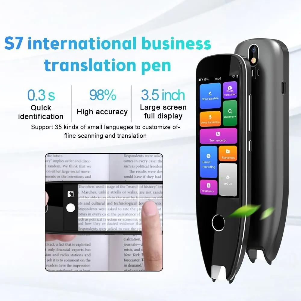 

Smart Voice Scan Translator Pen Multifunction Offline Scanning Translation Real Time Language Translator Business Travel Abroad