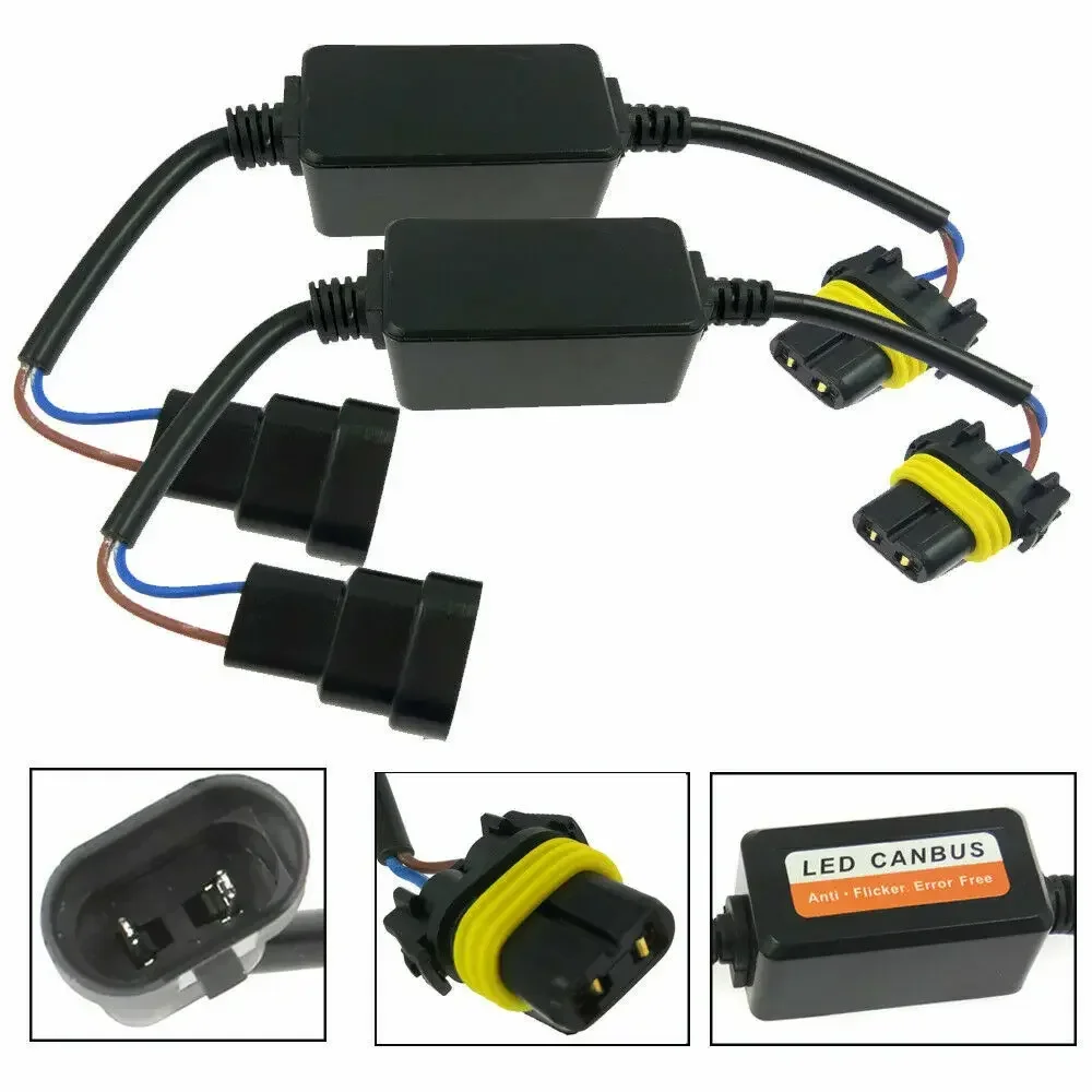 Headlight Error Anti Flicker Resistor Canceller Decoder 9005 9006 H7 H4 H1 H3 6000K Hb4 Led Canbus Lampadine