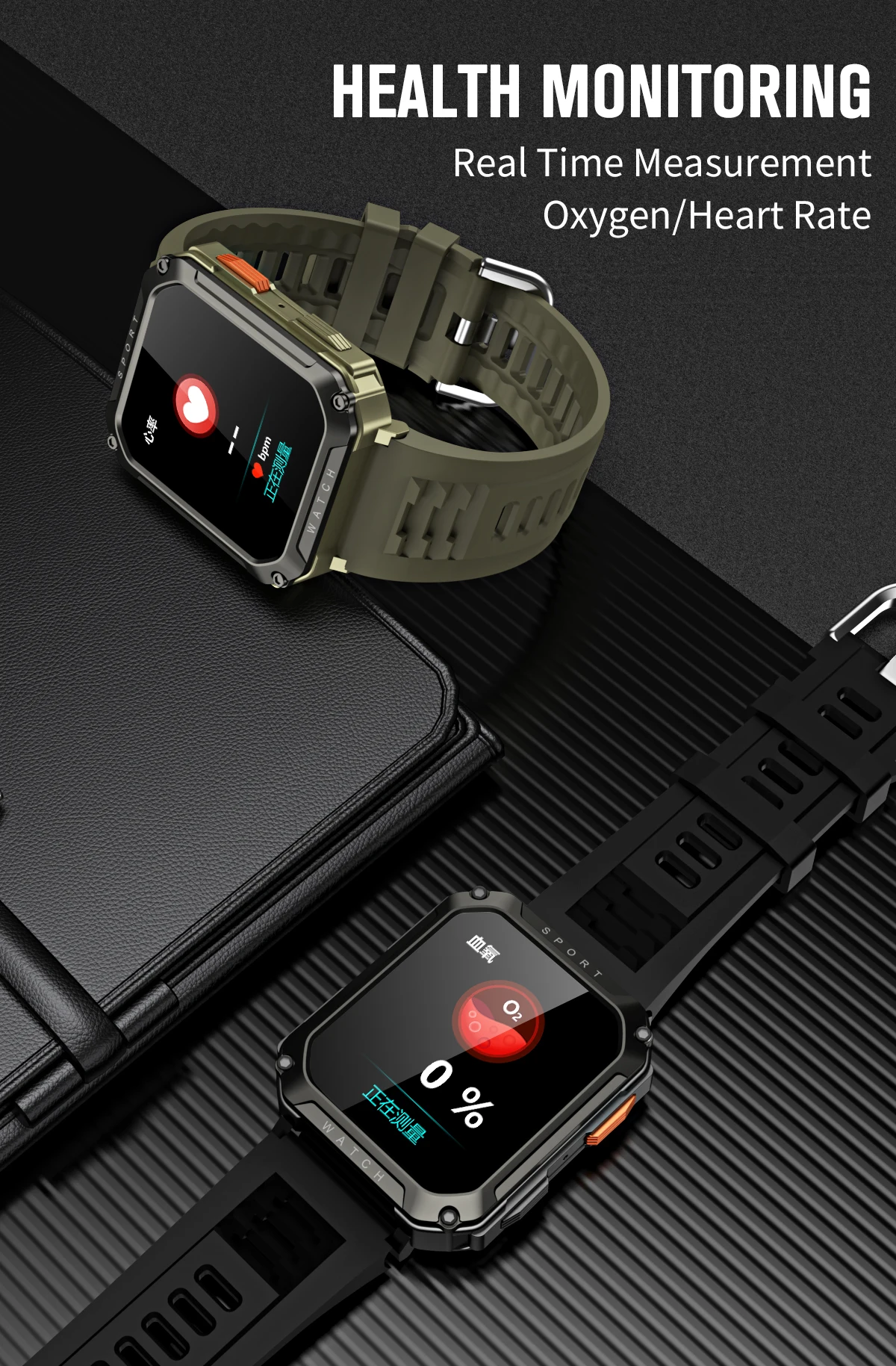 Nouvelle montre intelligente pour hommes 2,01 pouces étanche avec appel Bluetooth montre intelligente de sport pour Android