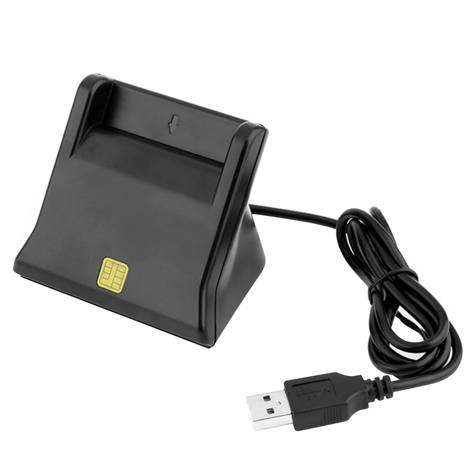 USB 스마트 카드 리더기 수직형 스탠딩 스마트 심 카드 리더기 플러그 앤 플레이 윈도우 맥 OS 리눅스 호환