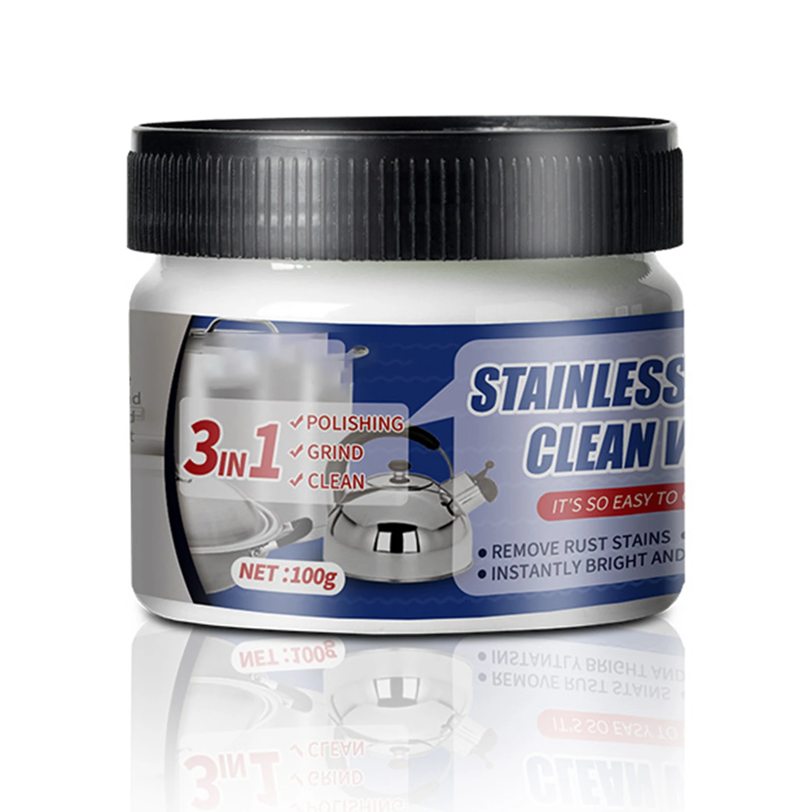 

Невидимый и долговечный защитный крем из нержавеющей стали для полировки металла, подходит для оставленных железом аксессуаров