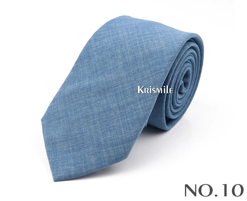 Neue Casual Einfarbig Krawatten Für Männer Grün Blau Rosa Baumwolle Krawatte Schmalen Kragen Dünne Dünne Krawatte Hochzeit Party Zubehör – Detail 12