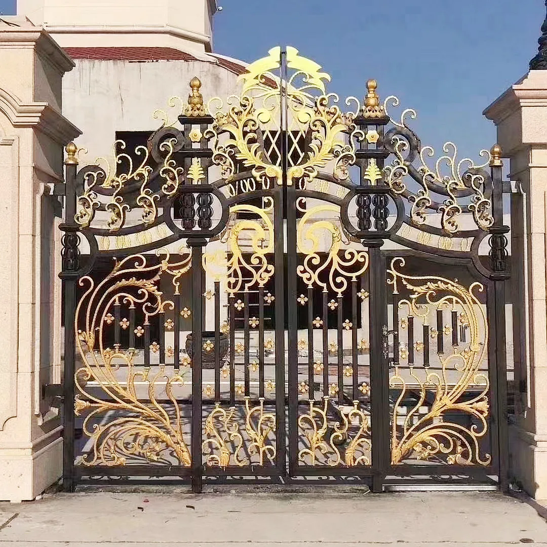 Residential House Gate Designs | Gates Doors Wrought Iron | Metal ...