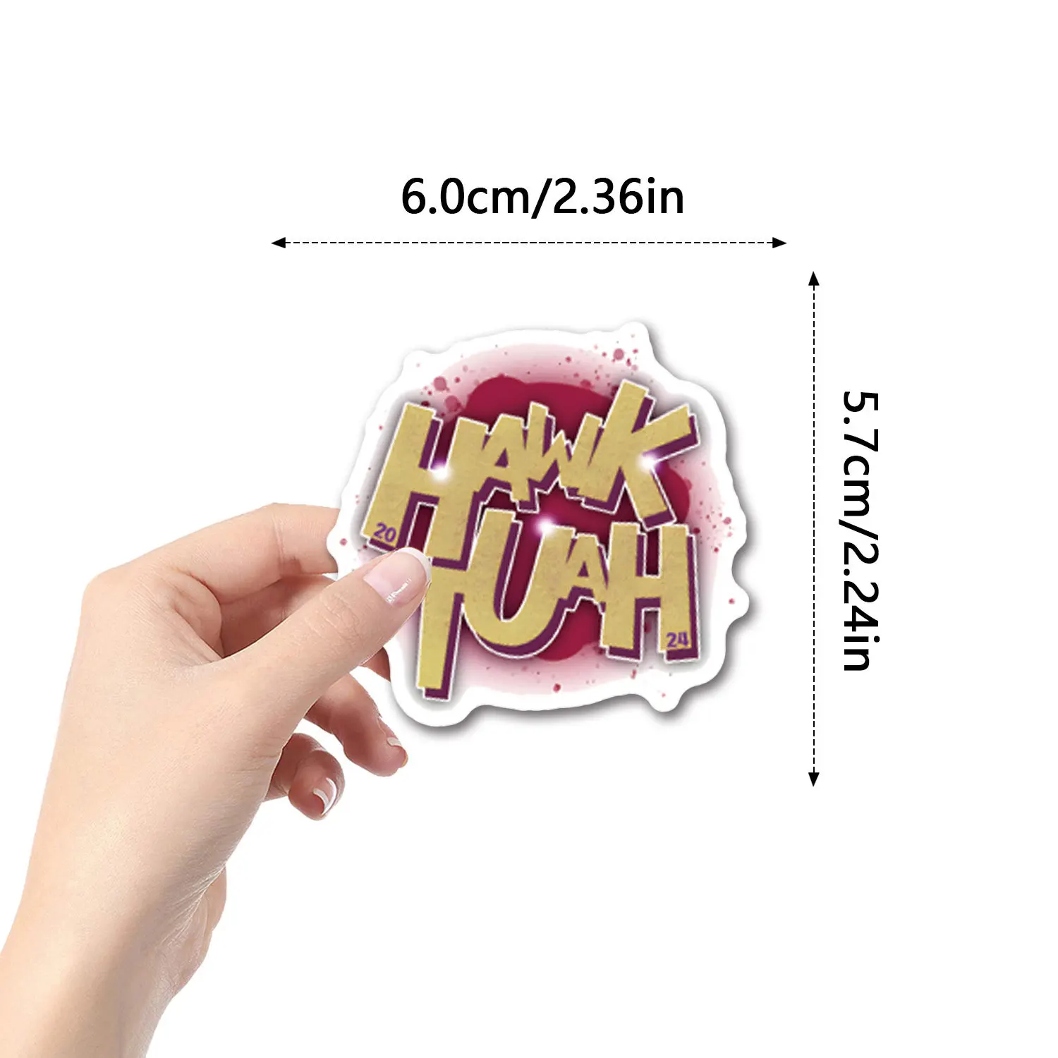 55개 호크 투아 스피트 온 다크 싱 스티커 그래피티 스티커 DIY 다이어리 폰 케이스 핸드메이드 스크랩북 에스테틱 스티커