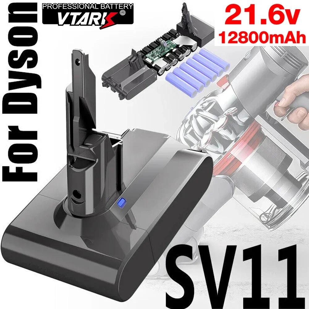 

V7 128000mAH original battery for Dyson V7 Motorhead Animal Absolute SV11 battery 21.6V DE FR RU + Boat Handheld Vacuum Cleaner