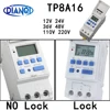Timer switch din rail mount relay digital TP8A16 weekly clock programmable electronic microcomputer 220V48V 30A 12V AC ring bell 1