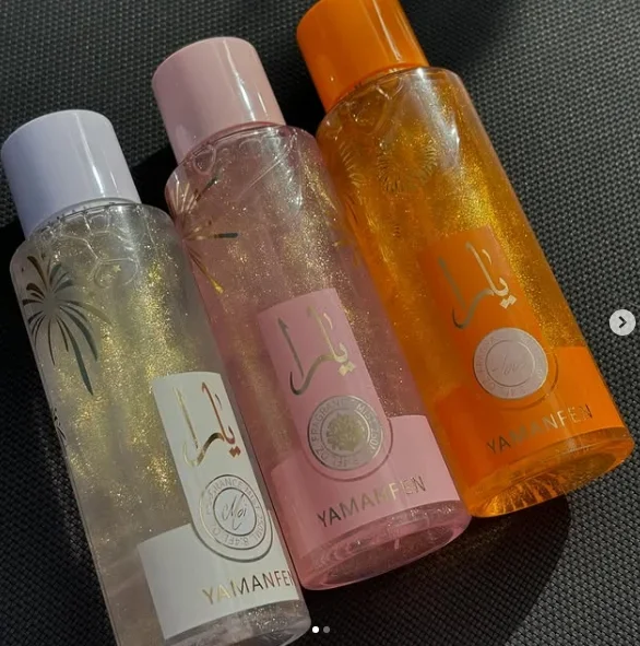 Profumo corpo scintillante rosa araba lunga durata per donna_voghion.com