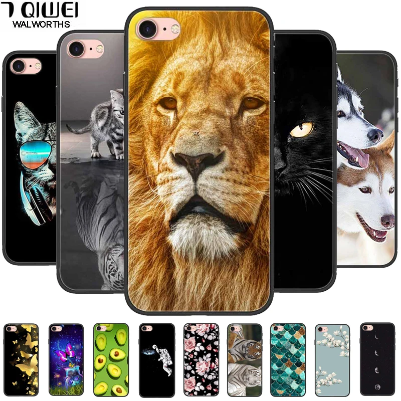 Sleek Black Silicone Soft Protective Case for iPhone - Cool and Durable Design