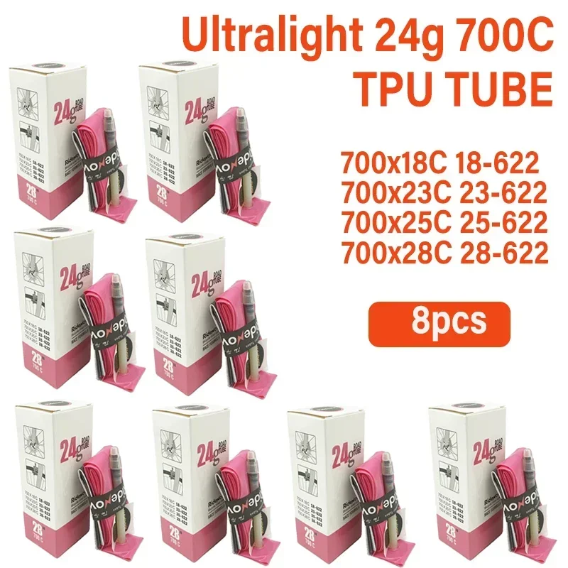 8 pezzi 700x18-28c 24g