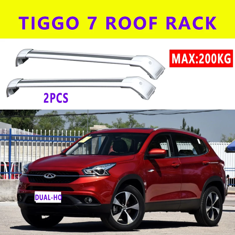 

Roof bar For CHERY TIGGO 7 pro Off-Road Vehicle 2017 18 2019 Aluminum Alloy Side Bars Cross Rails Roof Rack Luggage Carrier RACK