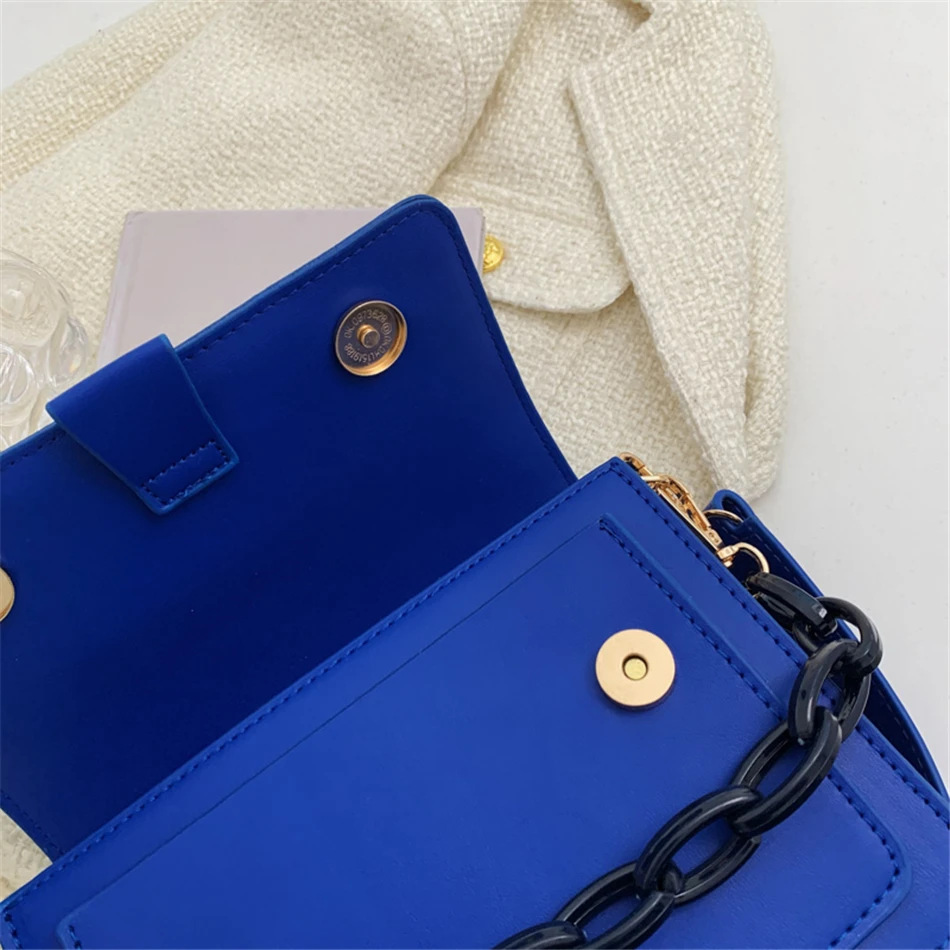 Super Popular Klein Blue Women's Small Totes PU Leather Shoulder Crossbody Bags for Women 2022 Spring Purse and Handbags Luxury