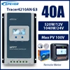 40A MPPT Solar Charge Controller 12V/24V Battery Voltage Max Solar Panel 100V EPEVER Regulator With LCD Data Remote Monitor NEW