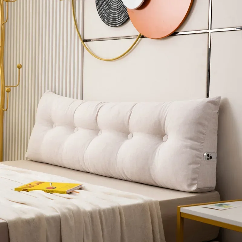Textiles para el hogar, cojín de relleno triangular lavable y extraíble para cabecera, dormitorio, sofá cama, soporte para la espalda, almohada Tatami, respaldo Lumbar
