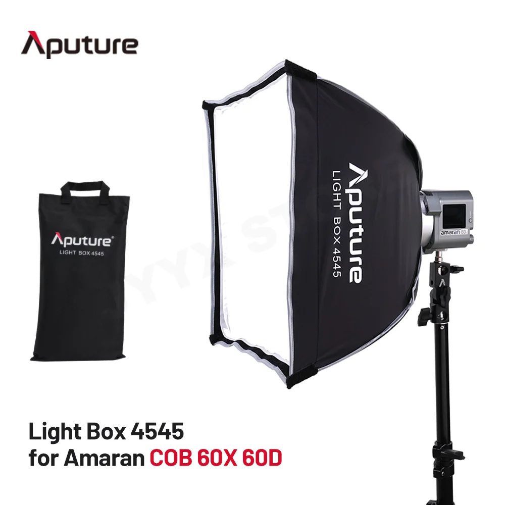 

Aputure Light Box 4545 Square Softbox Portable Softbox Flash Diffuser Bowen Mount for Aputure Amaran cob 60X 200X