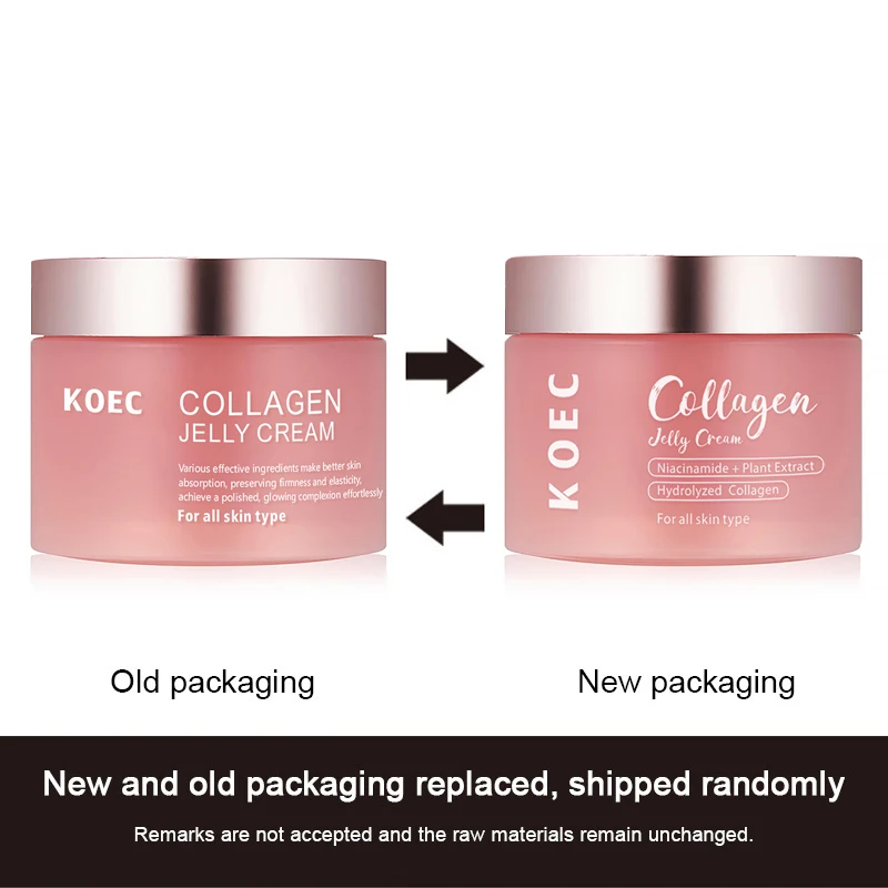 Facial Serum KOEC Facial Micro-needle Essence Shrinks Pores Remove Comedones Collagen Jelly Cream Nourishes Moisturizes Smooth Facial Care