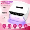 Rechargeable 168W UV LED Nail Lamp For Nail 36LEDS Wireless Gel Polish Curing Lamp With Large Screen Professional Nail Equipment 2