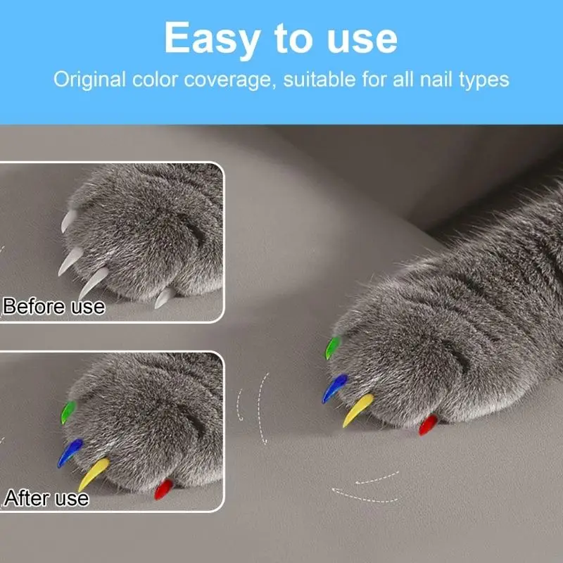 L9NB Cats Nails Polish Pens Dog Art Grooming Brush Pen Set Pet Supply 12Color