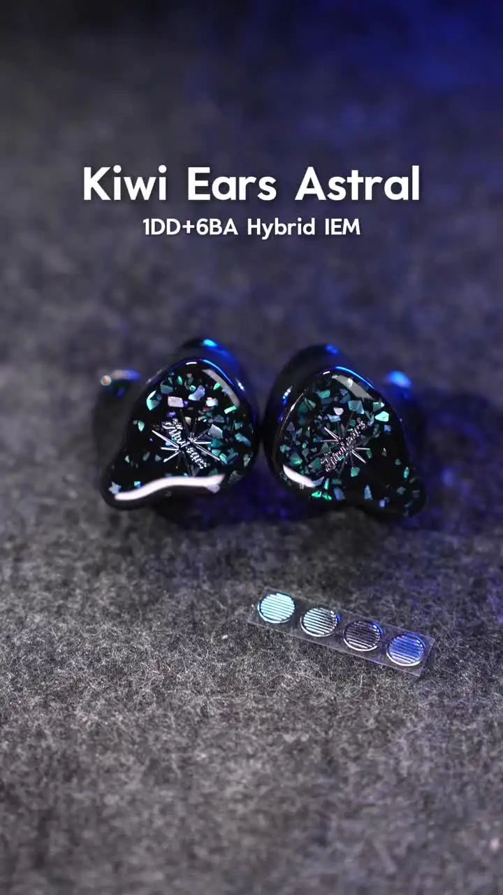 Kiwi Ears Astral 1DD+6BA Hybrid IEM Earphone Professional