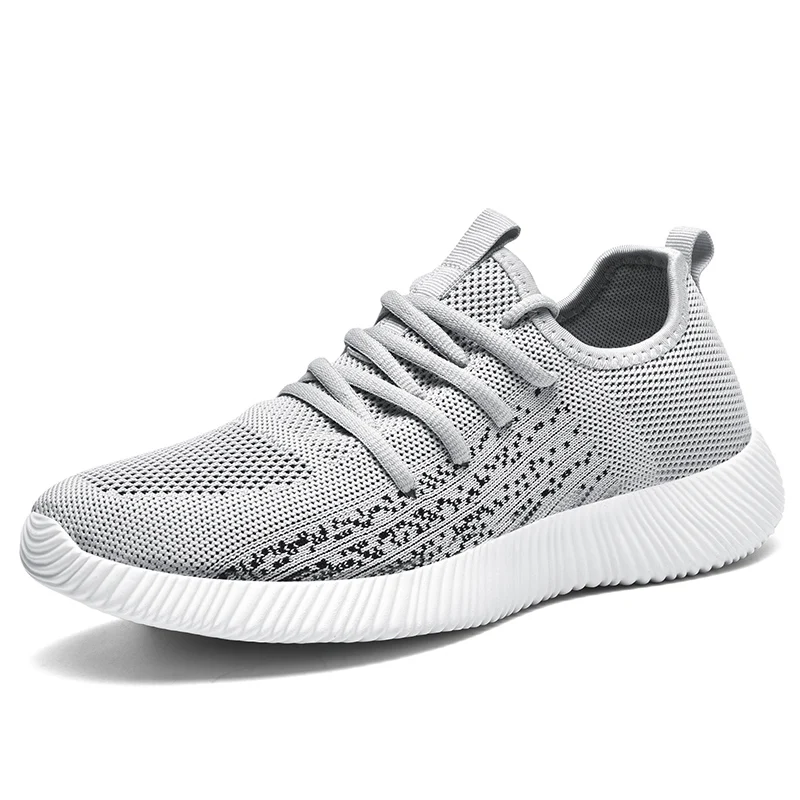 2024 Spring and Autumn mesh surface breathable running casual sneakers for men Flat lace-up light walking shoes for men